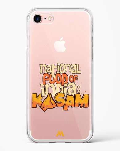 National Food Kasam Crystal Clear Transparent Case-(Apple)