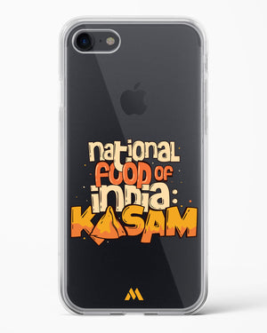 National Food Kasam Crystal Clear Transparent Case-(Apple)