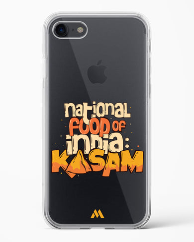 National Food Kasam Crystal Clear Transparent Case-(Apple)