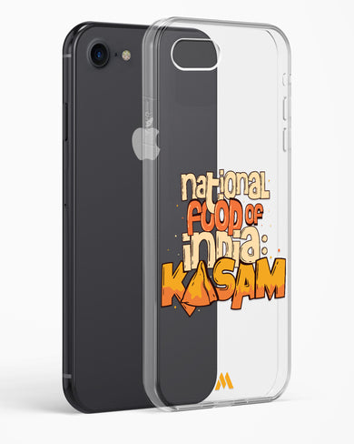 National Food Kasam Crystal Clear Transparent Case-(Apple)