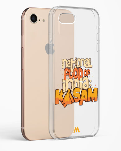 National Food Kasam Crystal Clear Transparent Case-(Apple)