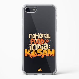 National Food Kasam Crystal Clear Transparent Case-(Apple)