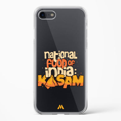 National Food Kasam Crystal Clear Transparent Case-(Apple)