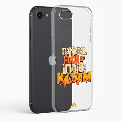 National Food Kasam Crystal Clear Transparent Case-(Apple)