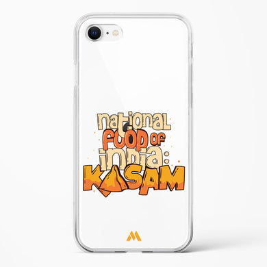 National Food Kasam Crystal Clear Transparent Case-(Apple)