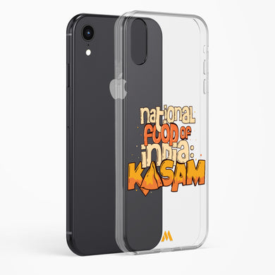 National Food Kasam Crystal Clear Transparent Case-(Apple)