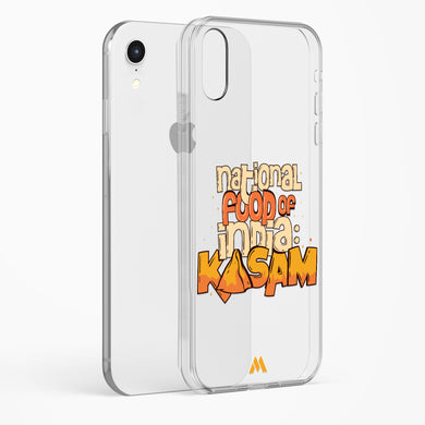 National Food Kasam Crystal Clear Transparent Case-(Apple)