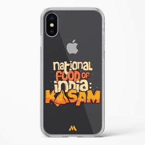 National Food Kasam Crystal Clear Transparent Case-(Apple)