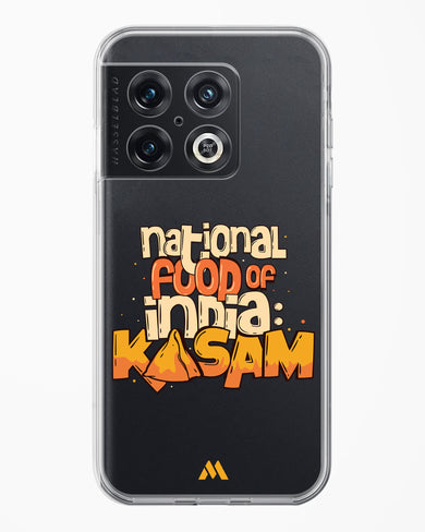 National Food Kasam Crystal Clear Transparent Case-(OnePlus)