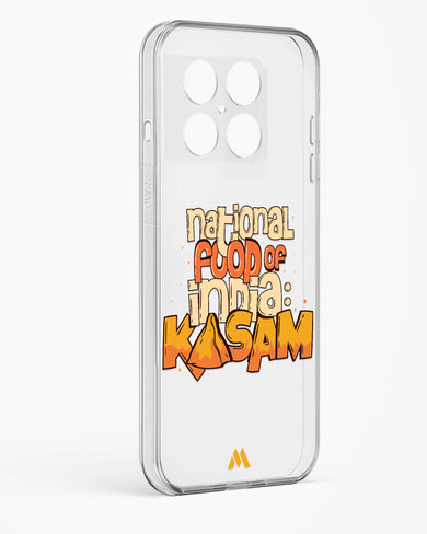 National Food Kasam Crystal Clear Transparent Case-(OnePlus)