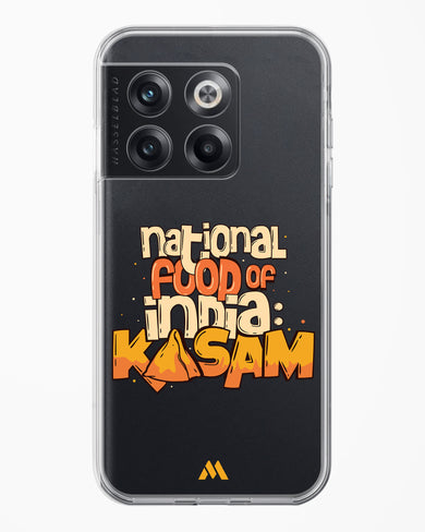 National Food Kasam Crystal Clear Transparent Case-(OnePlus)