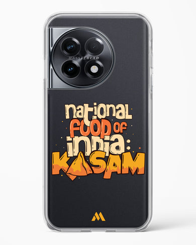 National Food Kasam Crystal Clear Transparent Case-(OnePlus)