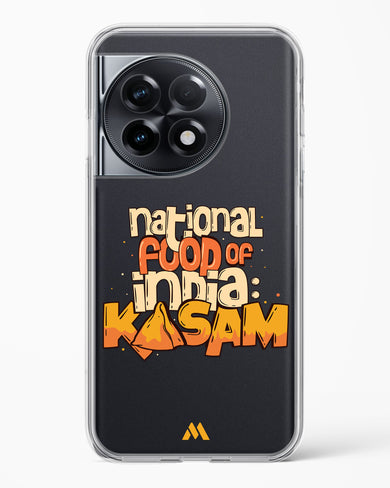 National Food Kasam Crystal Clear Transparent Case-(OnePlus)