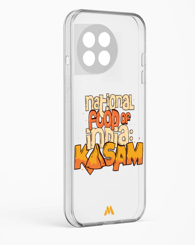 National Food Kasam Crystal Clear Transparent Case-(OnePlus)