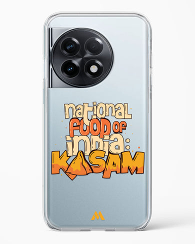 National Food Kasam Crystal Clear Transparent Case-(OnePlus)