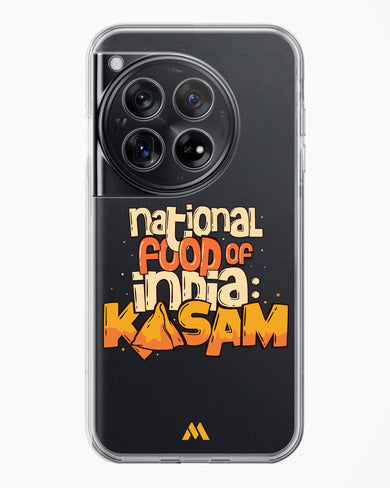 National Food Kasam Crystal Clear Transparent Case-(OnePlus)