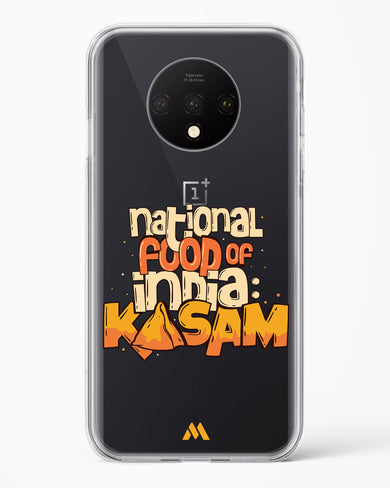 National Food Kasam Crystal Clear Transparent Case-(OnePlus)