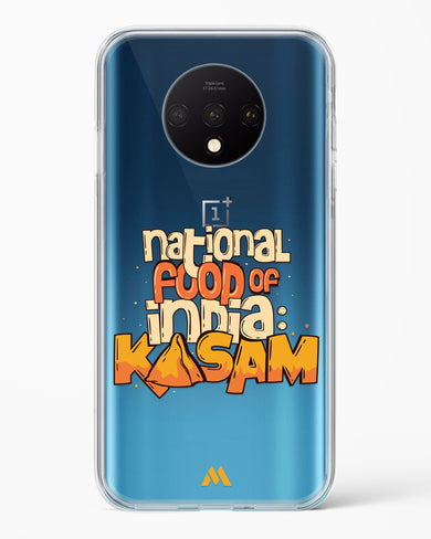 National Food Kasam Crystal Clear Transparent Case-(OnePlus)