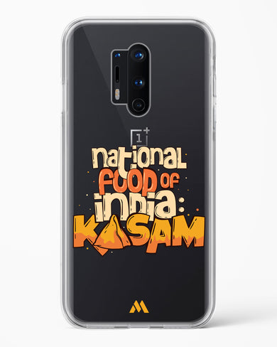 National Food Kasam Crystal Clear Transparent Case-(OnePlus)