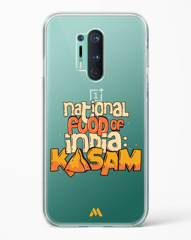 National Food Kasam Crystal Clear Transparent Case-(OnePlus)