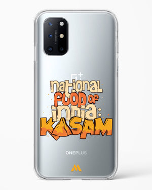 National Food Kasam Crystal Clear Transparent Case-(OnePlus)