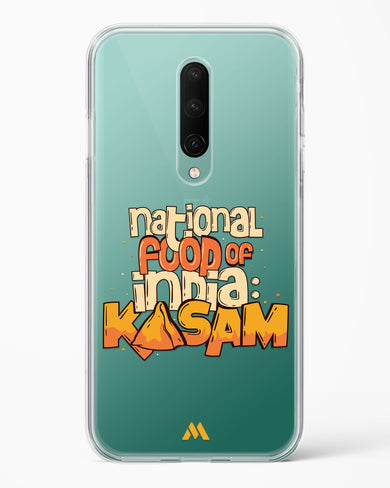 National Food Kasam Crystal Clear Transparent Case-(OnePlus)