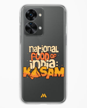 National Food Kasam Crystal Clear Transparent Case-(OnePlus)