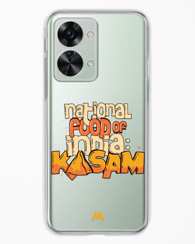 National Food Kasam Crystal Clear Transparent Case-(OnePlus)