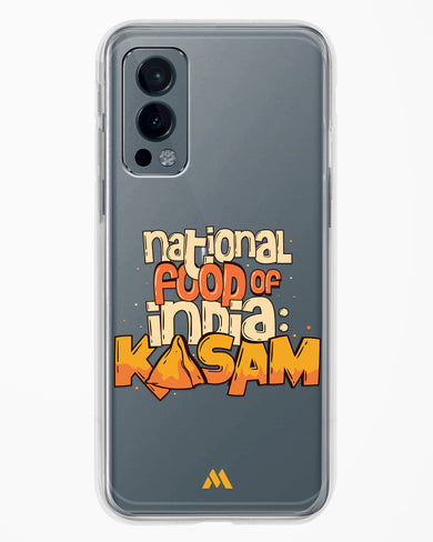 National Food Kasam Crystal Clear Transparent Case-(OnePlus)