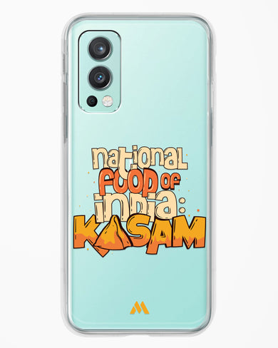 National Food Kasam Crystal Clear Transparent Case-(OnePlus)