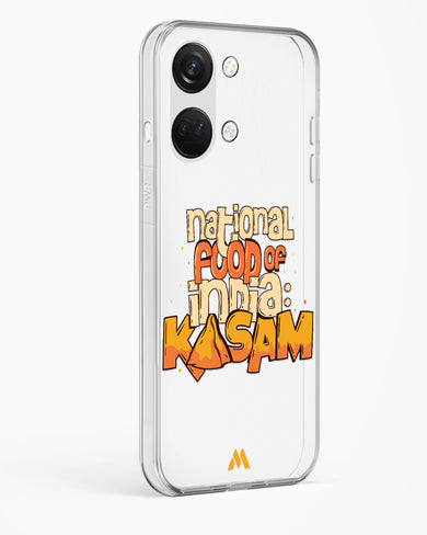 National Food Kasam Crystal Clear Transparent Case-(OnePlus)