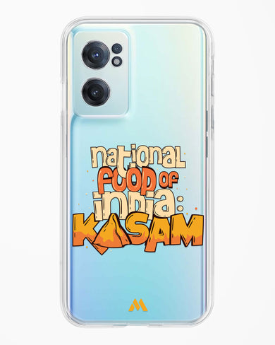 National Food Kasam Crystal Clear Transparent Case-(OnePlus)