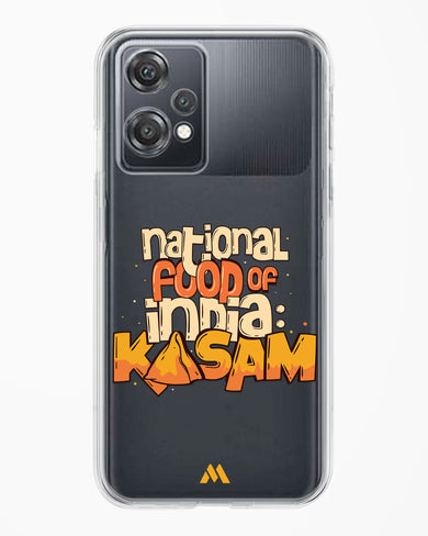 National Food Kasam Crystal Clear Transparent Case-(OnePlus)