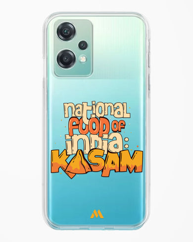 National Food Kasam Crystal Clear Transparent Case-(OnePlus)