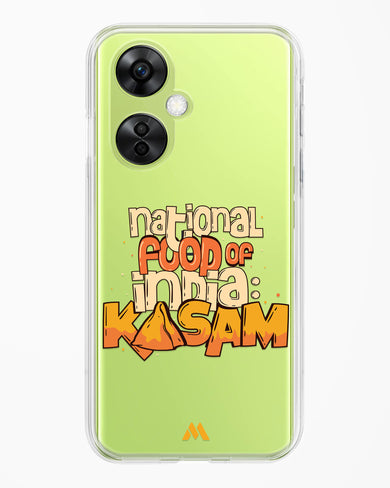 National Food Kasam Crystal Clear Transparent Case-(OnePlus)