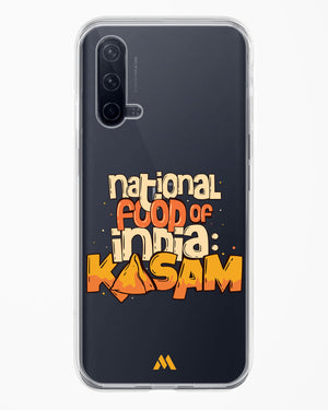 National Food Kasam Crystal Clear Transparent Case-(OnePlus)