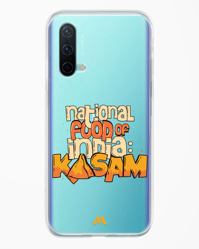 National Food Kasam Crystal Clear Transparent Case-(OnePlus)