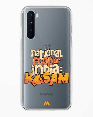 National Food Kasam Crystal Clear Transparent Case-(OnePlus)