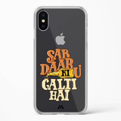 Sab Daaru Ki Galti Hai Crystal Clear Transparent Case-(Apple)