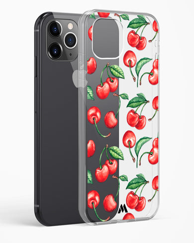 Cherry Surprise Crystal Clear Transparent Case-(Apple)