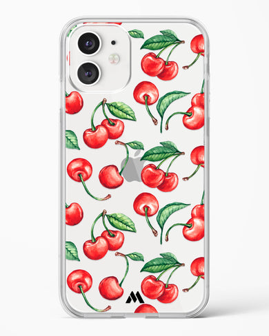 Cherry Surprise Crystal Clear Transparent Case-(Apple)