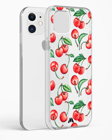 Cherry Surprise Crystal Clear Transparent Case-(Apple)