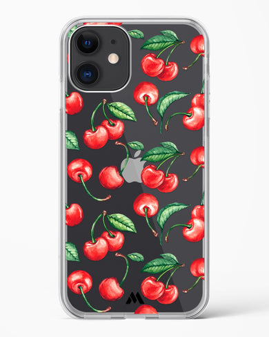 Cherry Surprise Crystal Clear Transparent Case-(Apple)