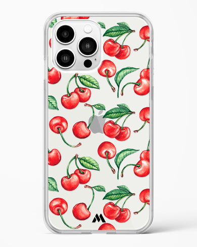 Cherry Surprise Crystal Clear Transparent Case-(Apple)