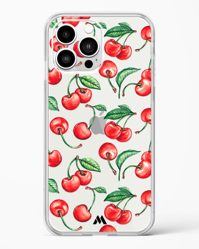 Cherry Surprise Crystal Clear Transparent Case-(Apple)