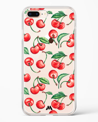 Cherry Surprise Crystal Clear Transparent Case-(Apple)