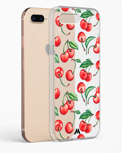 Cherry Surprise Crystal Clear Transparent Case-(Apple)