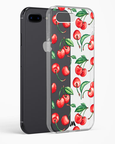 Cherry Surprise Crystal Clear Transparent Case-(Apple)