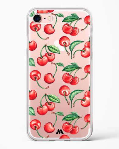 Cherry Surprise Crystal Clear Transparent Case-(Apple)