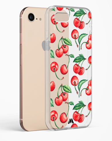 Cherry Surprise Crystal Clear Transparent Case-(Apple)